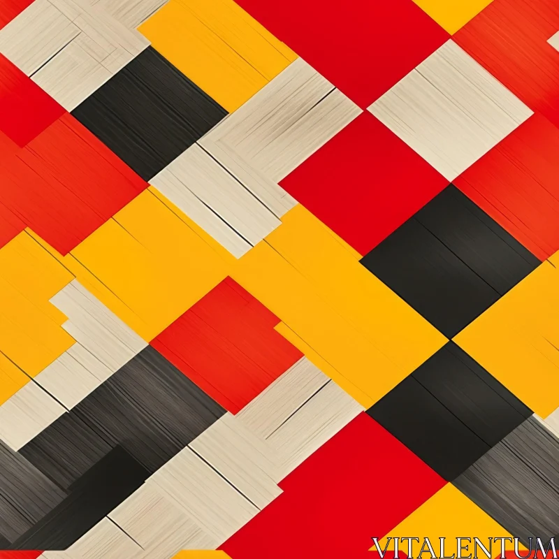 Modern Geometric Multicolored Pattern AI Image