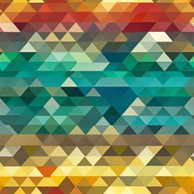 Multicolored Geometric Triangle Pattern