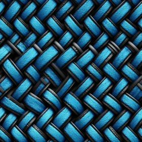 Blue and Black Basket-Weave Pattern