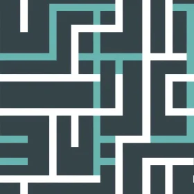 Blue and White Geometric Vector Pattern