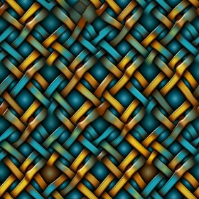 Woven Metallic Threads on Dark Blue Background