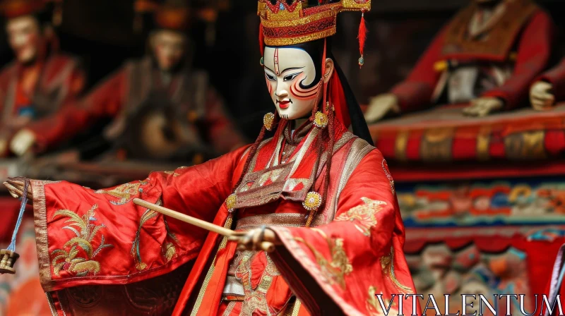Chinese Opera Puppet: A Captivating Photo of Tradition and Artistry AI Image