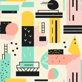 Geometric Shapes Pastel Pattern