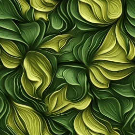 Green and Yellow Leaves Seamless Pattern