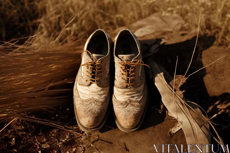 Vintage Shoe Artwork: Capturing the Essence of a Bygone Era AI Image