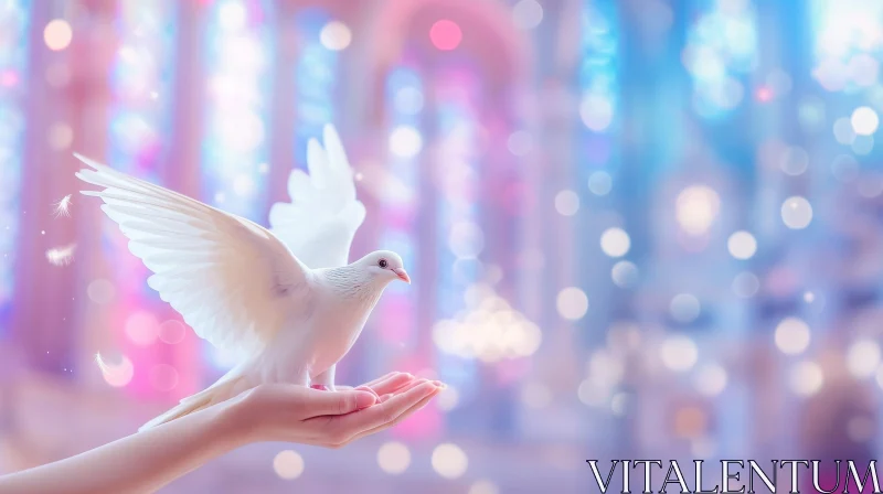 White Dove of Peace and Hope AI Image