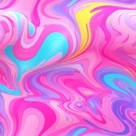 Colorful Abstract Painting - Marbled Texture - Digital Art