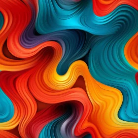 Dynamic Abstract Painting with Bold Colors