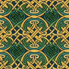 Celtic Knots Stained Glass Pattern