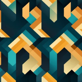Dark Blue Geometric Pattern - Seamless Design Element