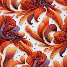 Intricate Floral Pattern on White Background