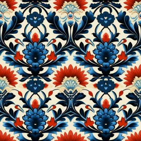 Symmetrical Floral Pattern | Traditional Indian Design