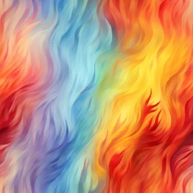 Colorful Abstract Wavy Background Art