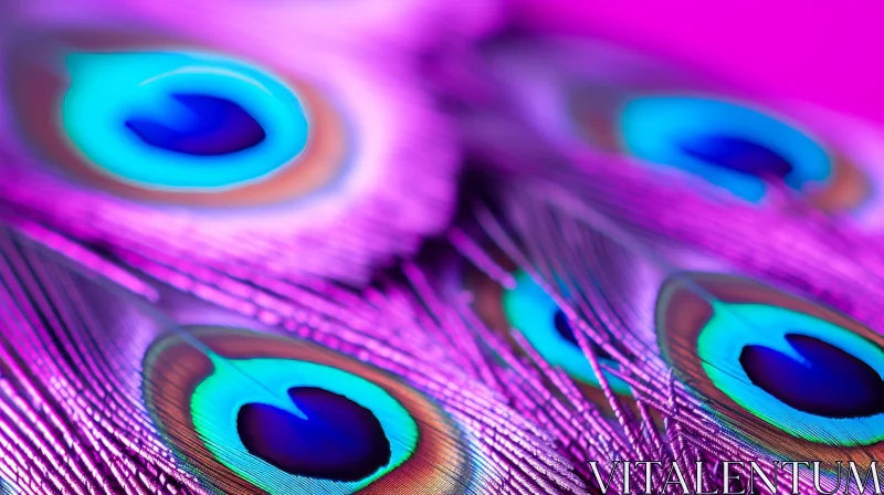 Exquisite Peacock Feather - Nature's Beauty AI Image