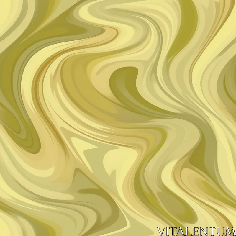 Fluid Abstract Painting with Wavy Pattern AI Image