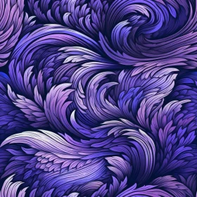 Swirling Purple and Blue Leaves Pattern