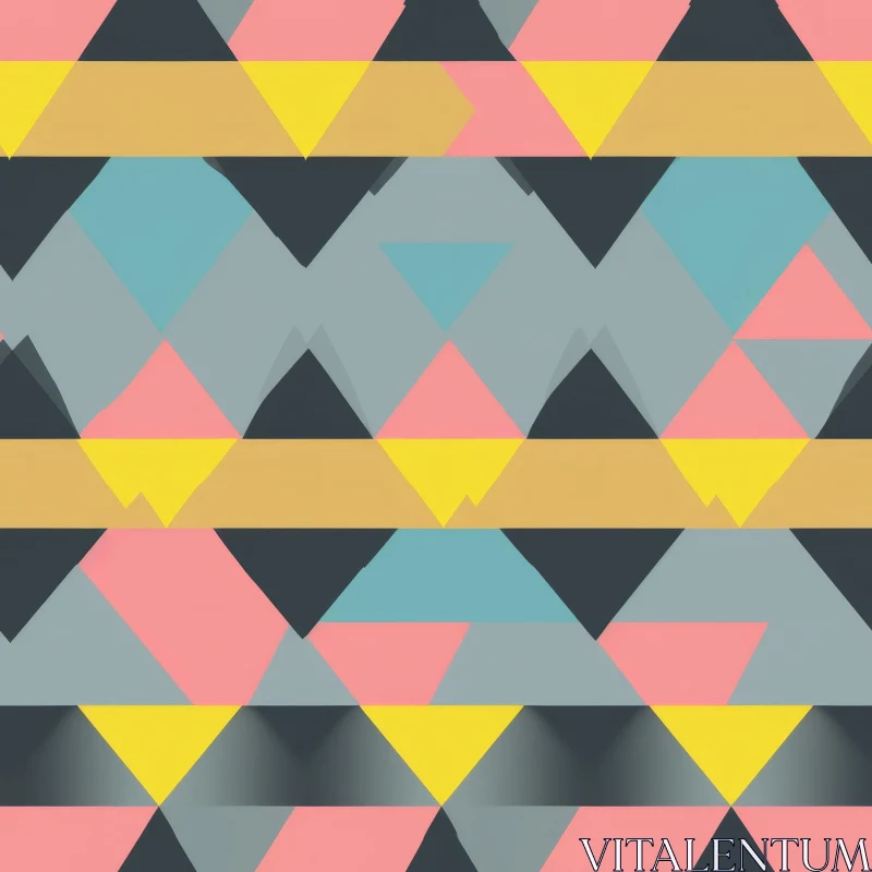 Modern Geometric Triangle Pattern AI Image