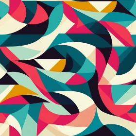 Seamless Geometric Vector Illustration - Colorful Shapes Design