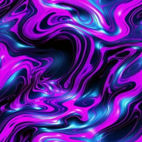 Abstract Liquid Wavy Pattern in Pink, Blue, Black | Background Texture Design