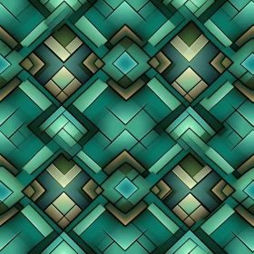 Green Metallic Geometric Pattern