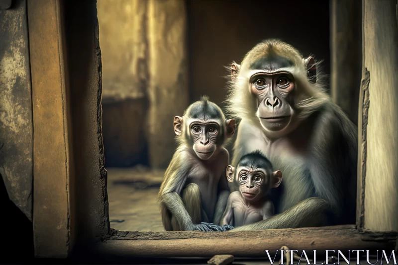 Captivating Monkey Portraits | Realism with a Surreal Twist AI Image