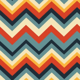 Retro 70s Zig Zag Pattern | Memphis Milano Design Inspired