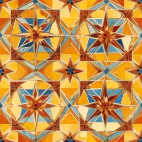 Moroccan Tiles Seamless Pattern - Geometric Design