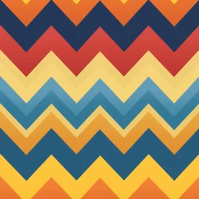 Retro 70s Chevrons Pattern - Bright Colors