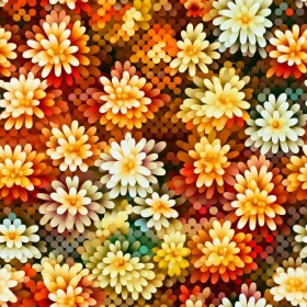 Colorful Flower Seamless Pattern Design