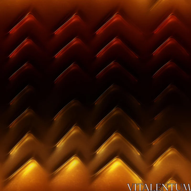 Luxurious Brown and Gold Chevron Pattern AI Image