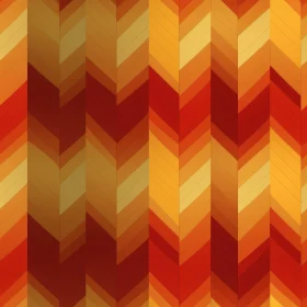 Warm Herringbone Pattern with Orange and Yellow Stripes
