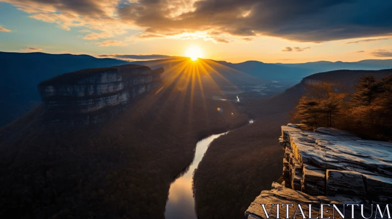 AI ART Mesmerizing Sunrise Over Mississippi Mountains | Zeiss Batis 18mm f/2.8