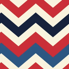 Chevron Pattern in Red, White, and Blue