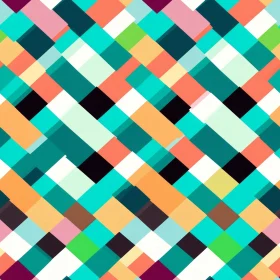 Colorful Geometric Retro Pattern for Backgrounds and Prints