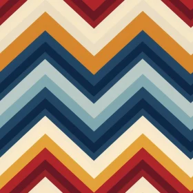 Retro Zig Zag Pattern - Seamless Vector Design