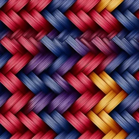 Colorful Wicker Pattern - Seamless Texture Design