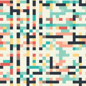 Pixel Geometric Pattern for Website Background or Print