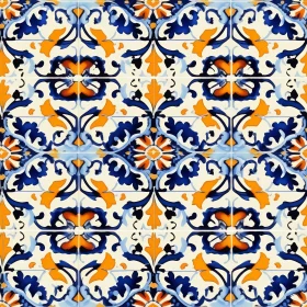 Portuguese Azulejos Tiles Pattern