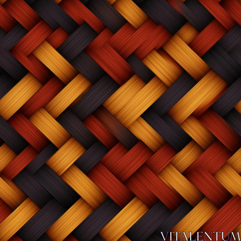 Woven Basket Texture - Seamless Fiber Pattern AI Image
