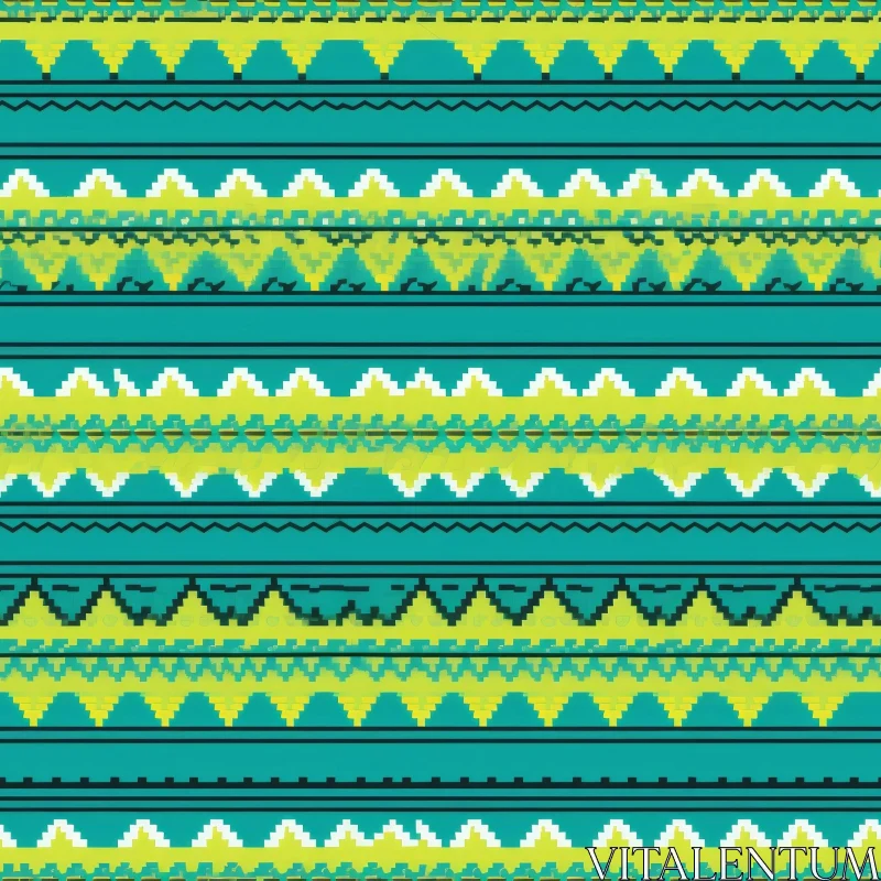 Colorful Ethnic Motif Pattern - Geometric Design for Fabric & Decor AI Image