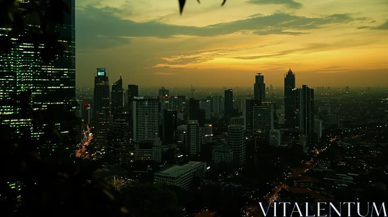 Captivating Jakarta Cityscape in Indonesia AI Image