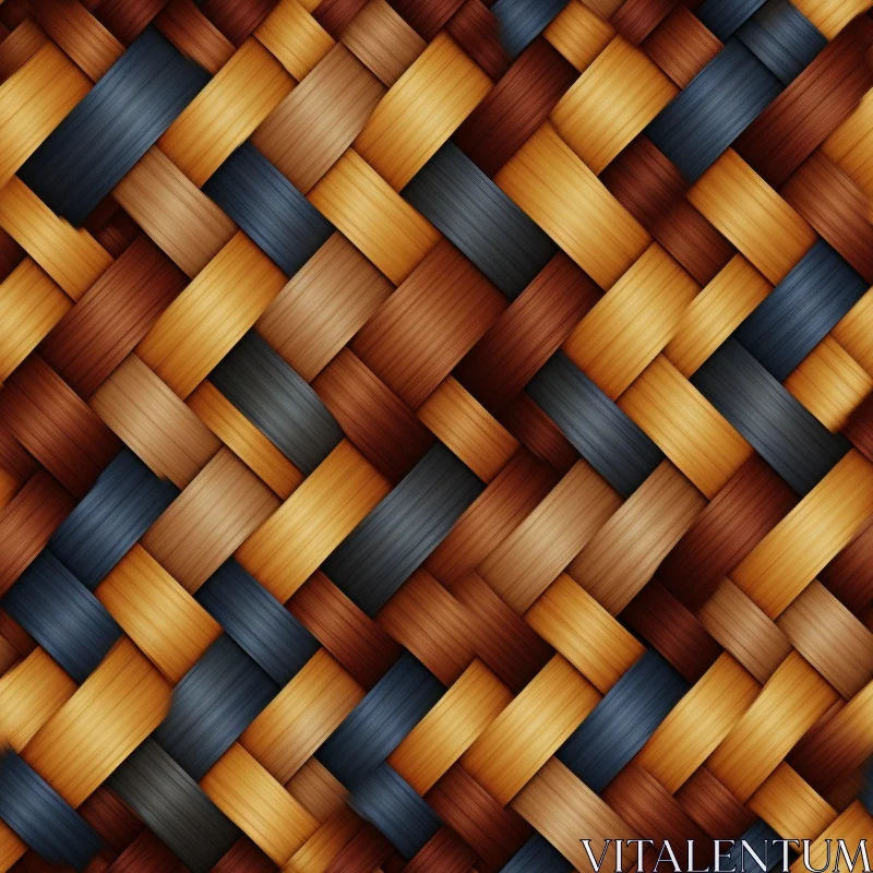 Rustic Woven Basket Texture for Diverse Projects AI Image