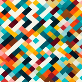 Colorful Geometric Pattern for Websites and Prints