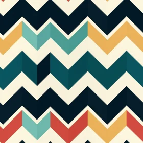 Colorful Chevrons Seamless Vector Pattern