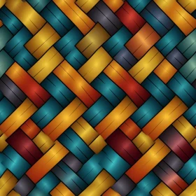 Diagonal Basket Weave Gradient Pattern