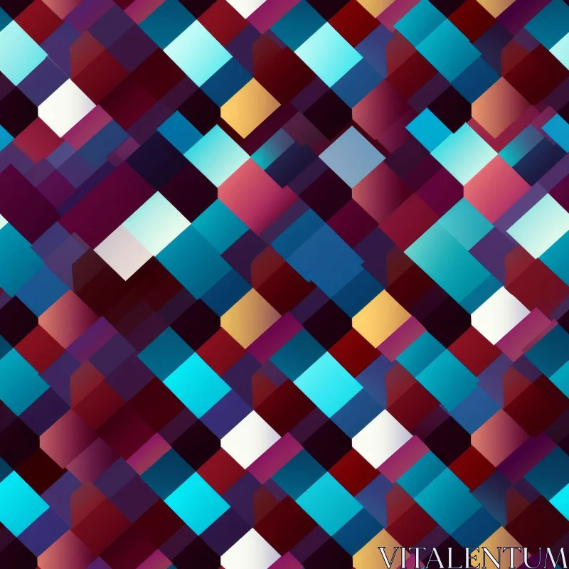 Dynamic Geometric Pattern - Optical Illusion Design AI Image