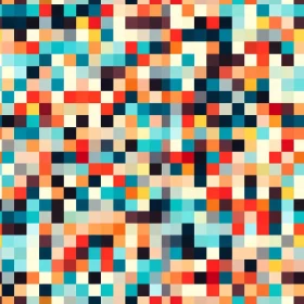 Colorful Pixelated Pattern for Websites and 3D Models