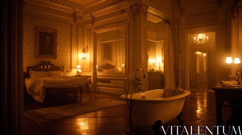 Luxurious Hotel Room with Elegant Decor | Captivating Interior Design AI Image