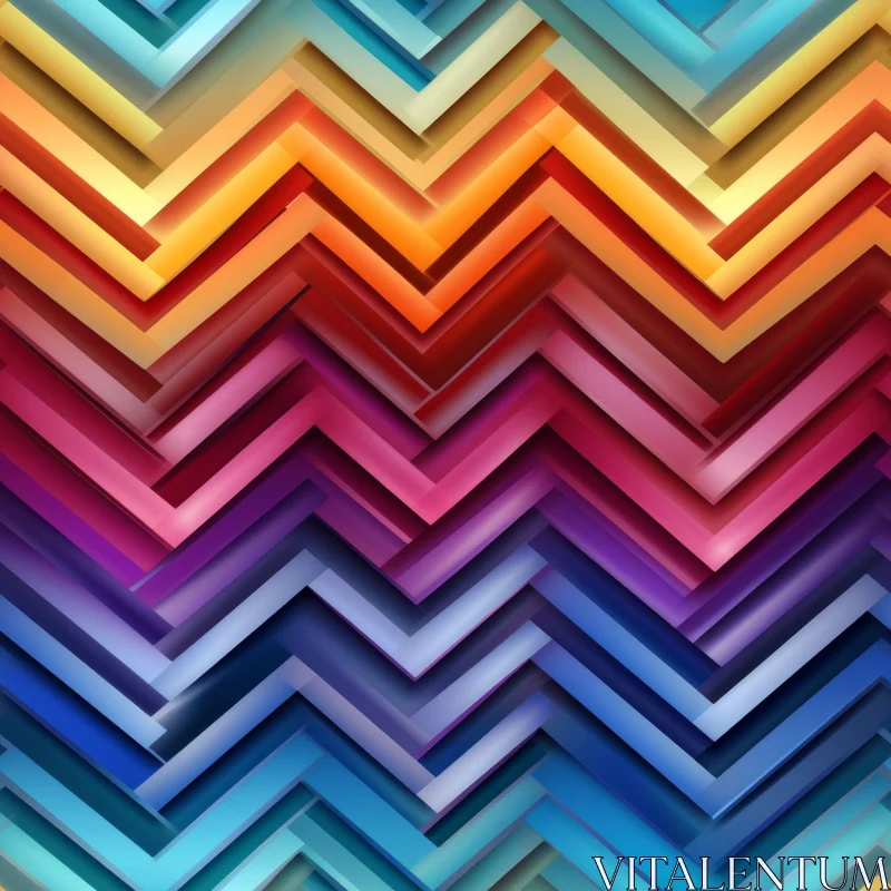 Colorful Chevrons Seamless Pattern for Web and Print AI Image