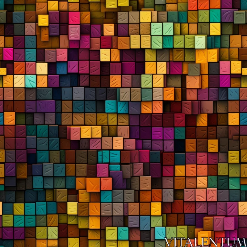 Intricate Mosaic Art for Websites and Fabric Prints AI Image